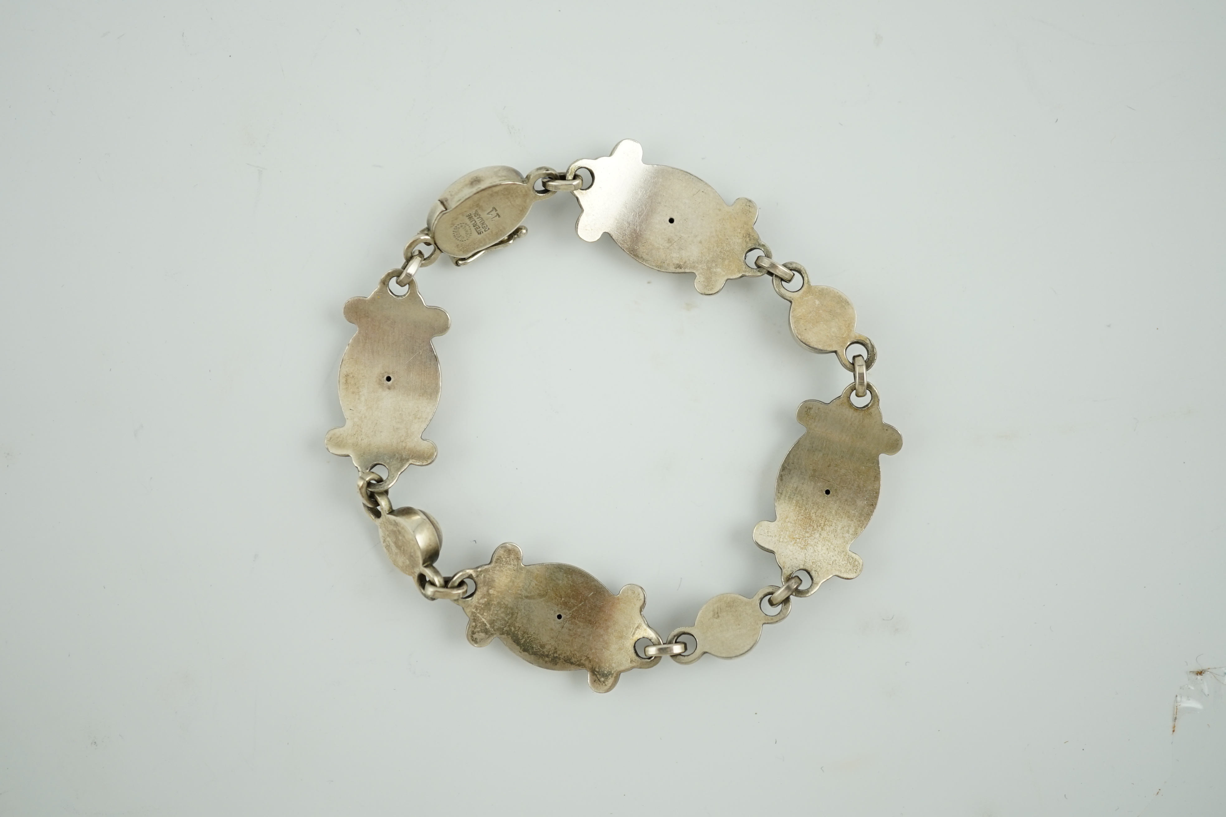 A Georg Jensen sterling silver 'moonlight blossom' bracelet